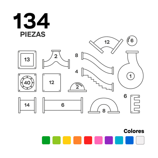 Imanix Tobogán 134 piezas