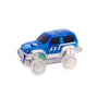 Auto azul - Pista de carreras