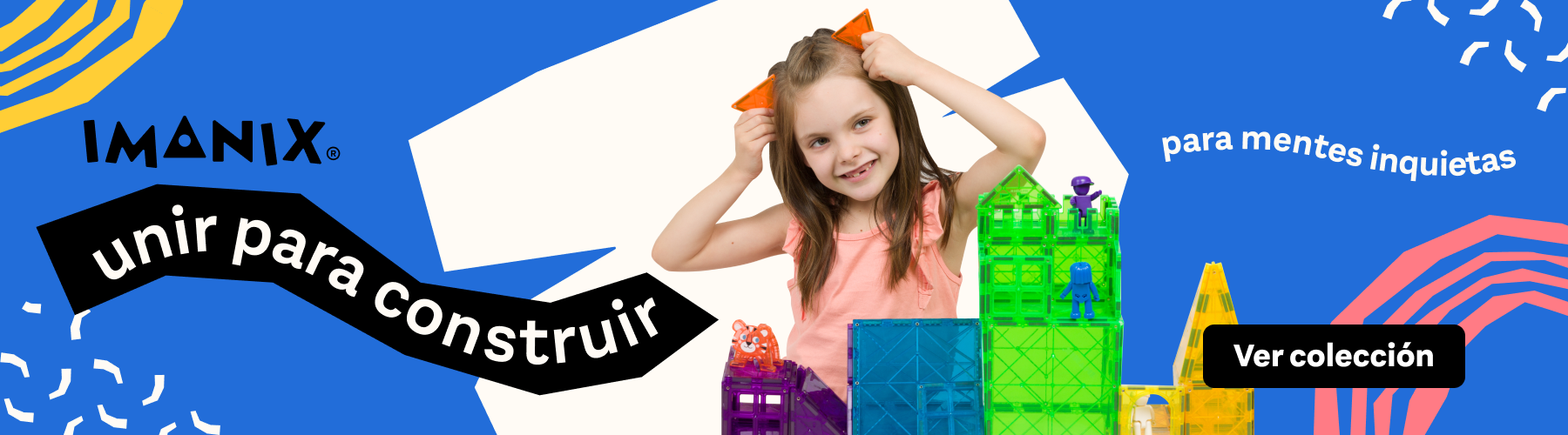 Juguetes magnéticos de construcción Imanix para niños