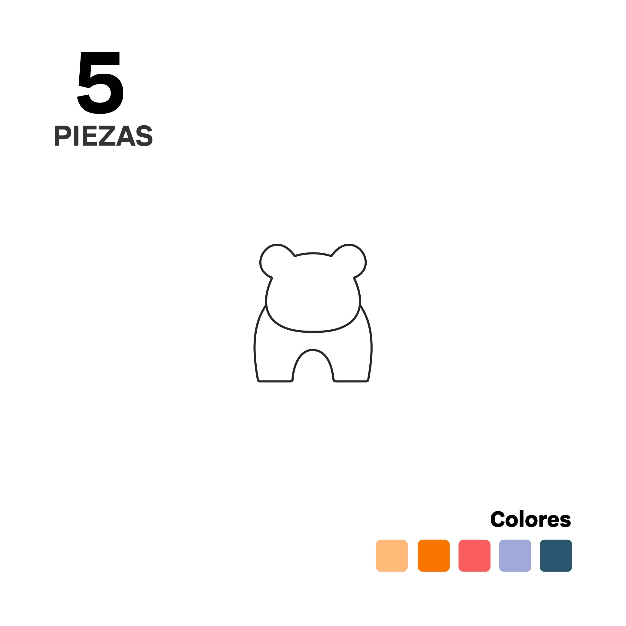 Imanix Animals Wild Jungle 5 piezas – Imanix By Braintoys