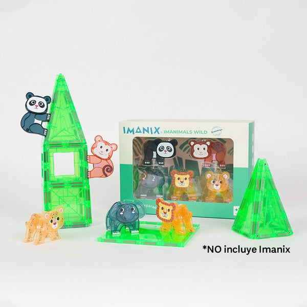 Imanix Juegos plástico e imán IMANIMALS WILD JUNGLE 5 piezas.