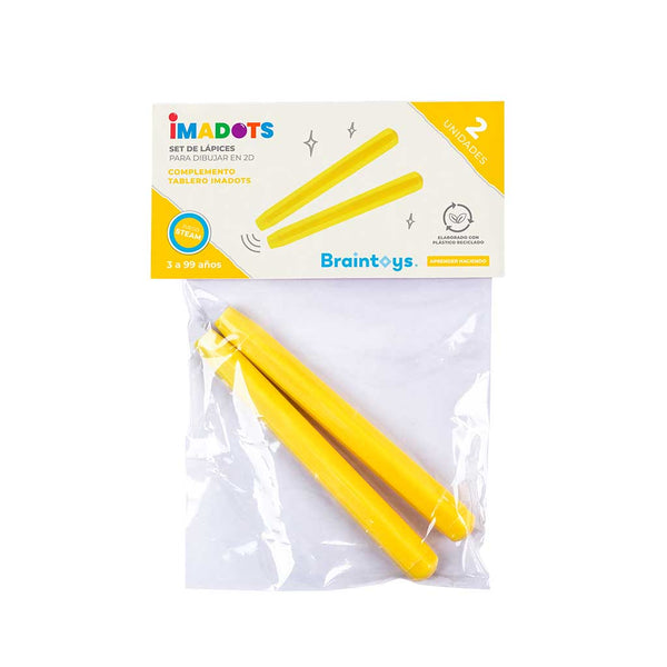 imadots Juegos plástico e imán SET 2 LÁPICES IMADOTS, Braintoys.
